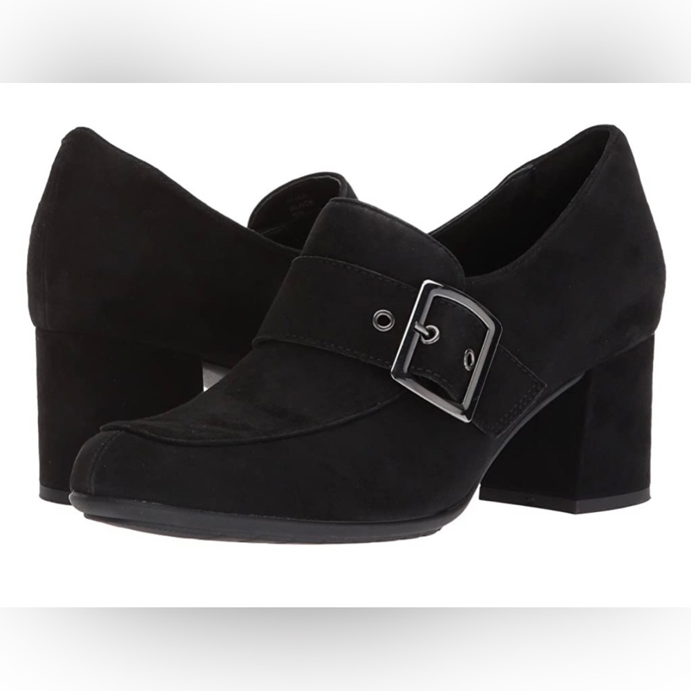 Earthies Rhea Black Suede Pump Size 10 New